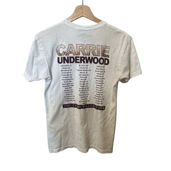 Carrie Underwood Storyteller Tour 2016 Concert T-Shirt Women's Small Cream Tan - Picture 3 of 4